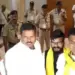 कांग्रेस विधायकों ने सदन के बाहर मंडला एनकाउंटर के जांच को लेकर नारेबाजी की।