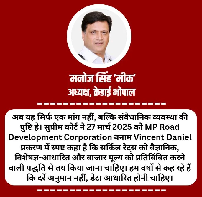manoj meek credai bhopal