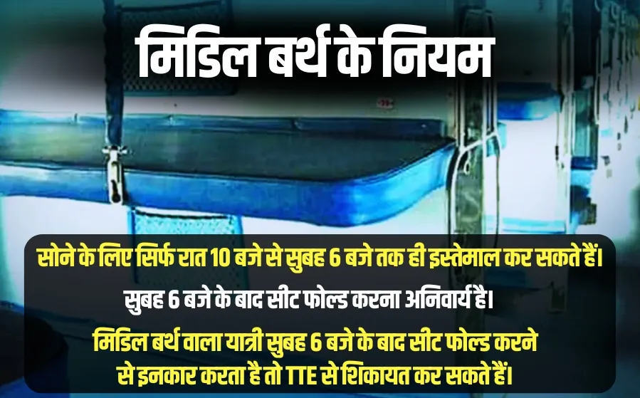 middle berth rules