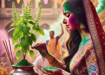 होली पर आजमाएं तुलसी के उपाय। (फोटो-एआई)