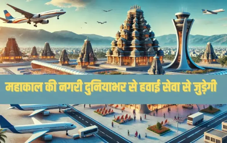 उज्जैन में बनेगा नया एयरपोर्ट। फोटो-एआई
