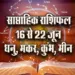 weekly-Horoscope-16-22--June--Mesh-Vrash-Mithun-Kark--Daily-Horoscope-astrology-Hindi-News